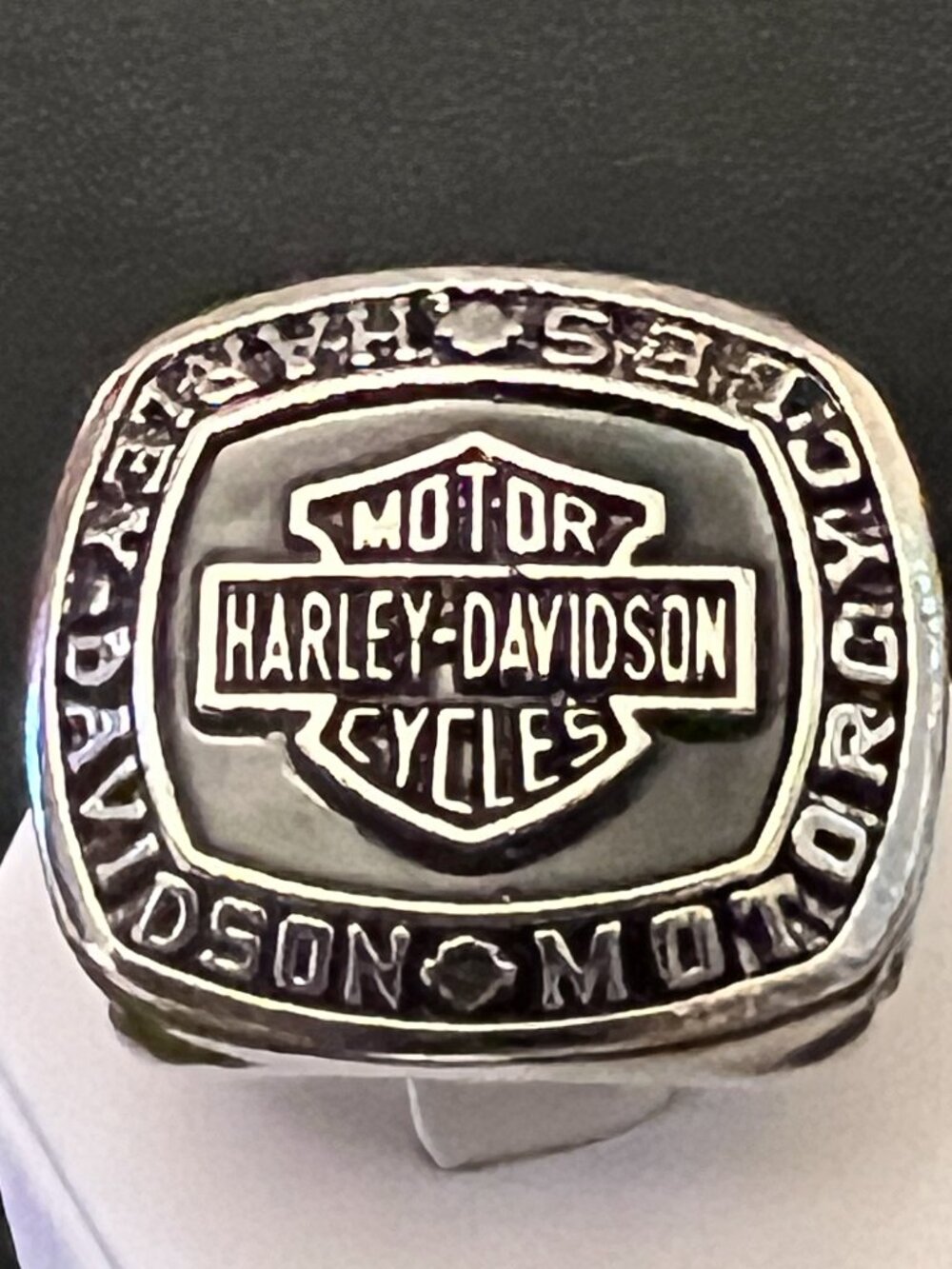 Harley Motorcycle " LIVE TO RIDE RIDE TO LIVE" Ring Size 8, 10 (391)